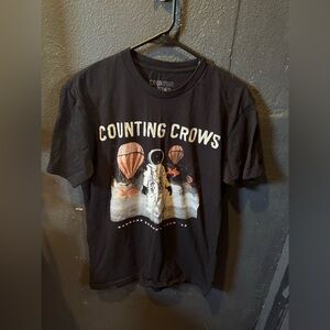 Men’s Black Counting Crows Short Sleeve Tour Shirt